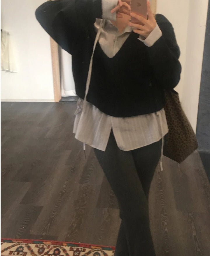 2025 Chic White Belted Shirt – Slimming Waist Tie & French Style for Spring - VeauBeauty