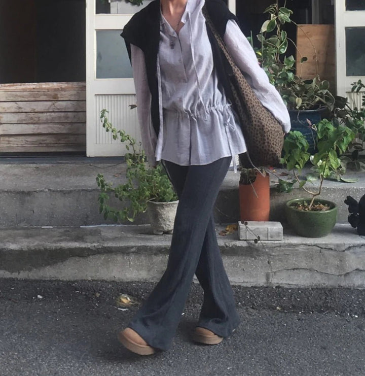 2025 Chic White Belted Shirt – Slimming Waist Tie & French Style for Spring - VeauBeauty