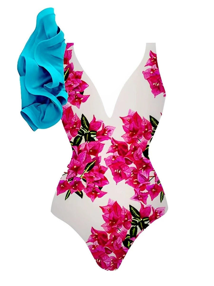 2025 Printed One - Piece Swimsuit – Slim Fit Graphic Swimwear for Women - VeauBeauty