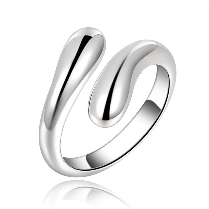 925 Sterling Silver 4 - Piece Heart Ring Set – Boho Knuckle Wedding Jewelry for Women - VeauBeauty