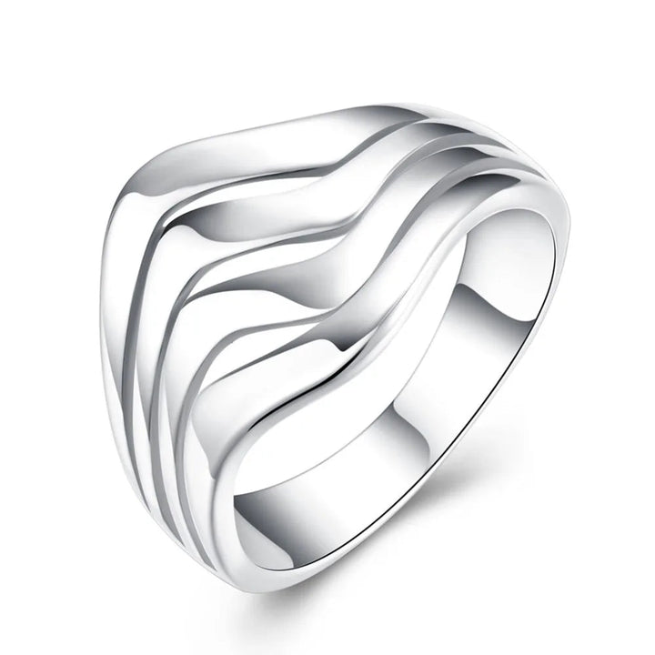 925 Sterling Silver 4 - Piece Heart Ring Set – Boho Knuckle Wedding Jewelry for Women - VeauBeauty