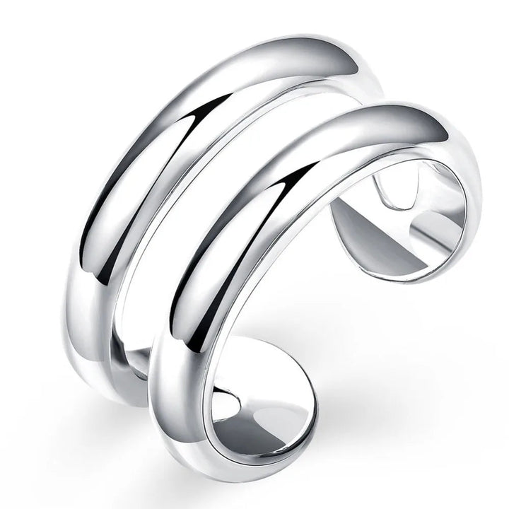 925 Sterling Silver 4 - Piece Heart Ring Set – Boho Knuckle Wedding Jewelry for Women - VeauBeauty