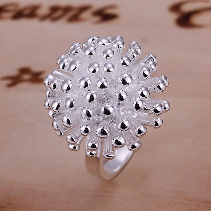 925 Sterling Silver Noble Design Ring – Unisex Fashion Party Jewelry Gift - VeauBeauty