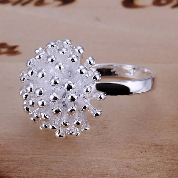 925 Sterling Silver Noble Design Ring – Unisex Fashion Party Jewelry Gift - VeauBeauty