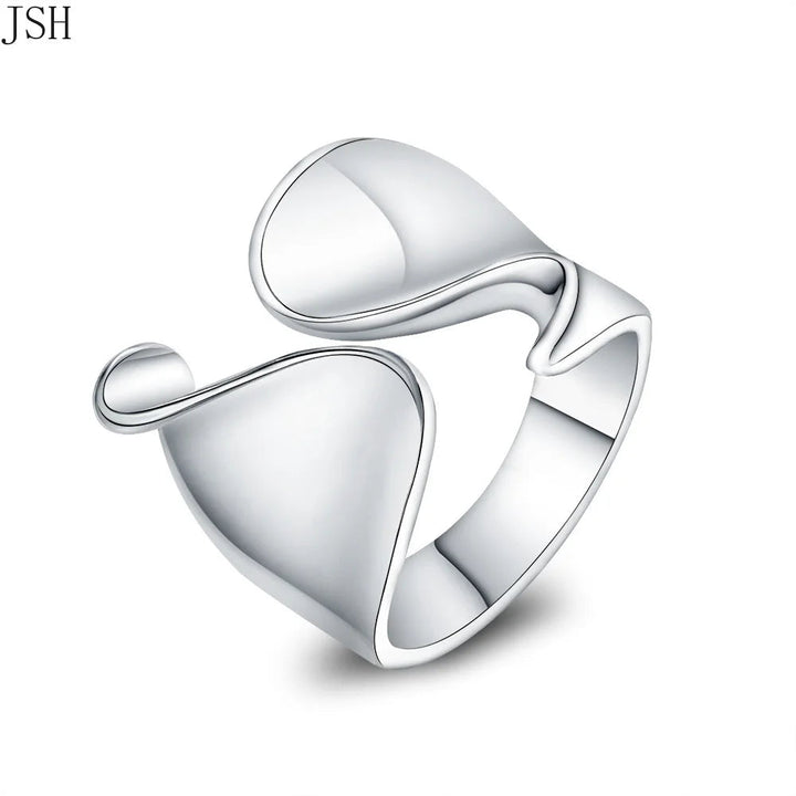 925 Sterling Silver Open Ring – Cute Valentine's Wedding Jewelry for Women - VeauBeauty