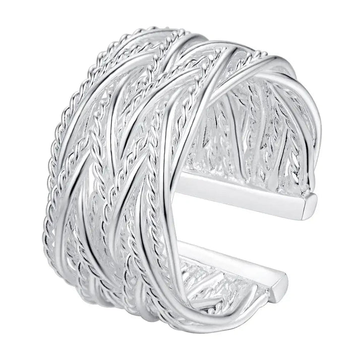 925 Sterling Silver Ring – Simple Design Wedding Jewelry for Women - VeauBeauty