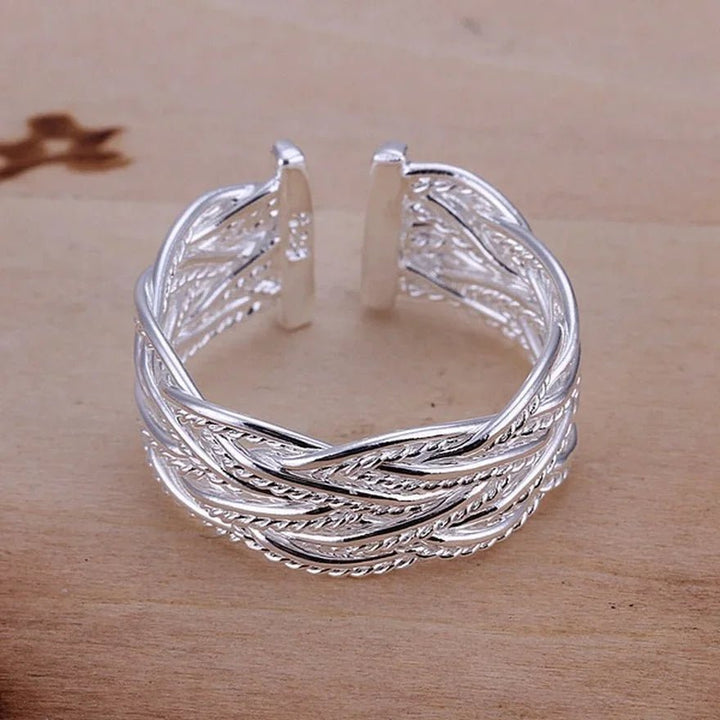 925 Sterling Silver Ring – Simple Design Wedding Jewelry for Women - VeauBeauty