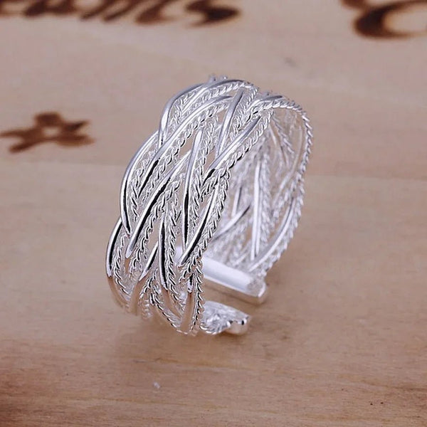 925 Sterling Silver Ring – Simple Design Wedding Jewelry for Women - VeauBeauty