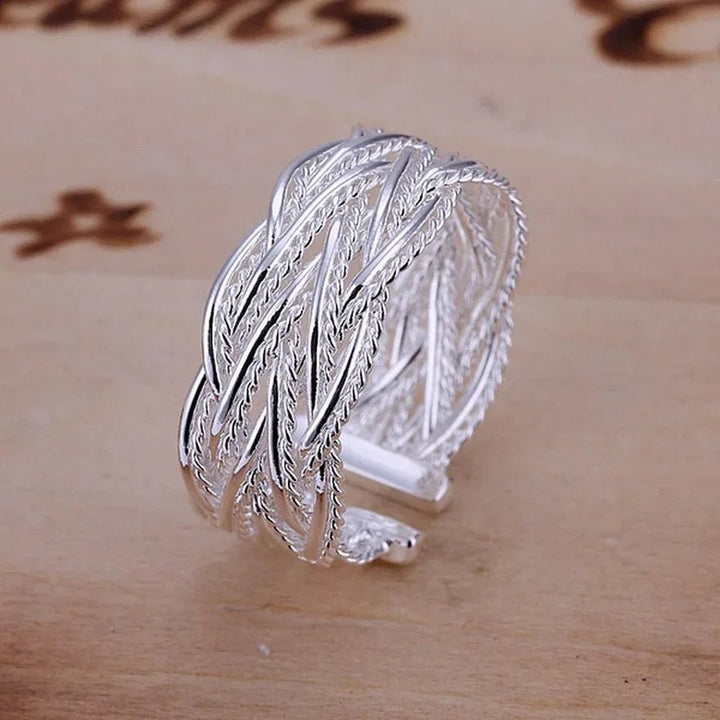 925 Sterling Silver Ring – Simple Design Wedding Jewelry for Women - VeauBeauty