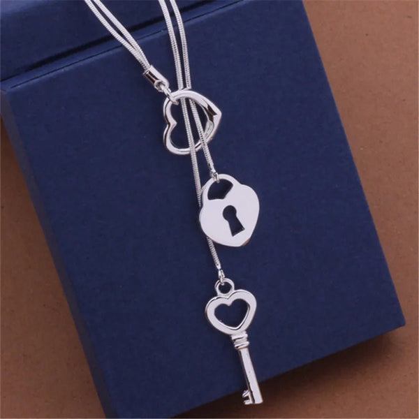925 Sterling Silver Snake Chain Necklace – Elegant 45cm Jewelry for Women - VeauBeauty