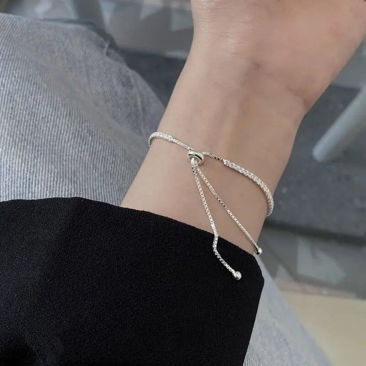 925 Sterling Silver Tennis Bracelet – Elegant Zircon Chain for Women Engagement Wedding - VeauBeauty