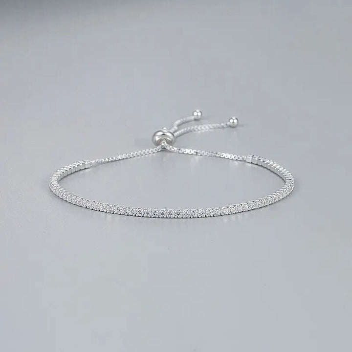 925 Sterling Silver Tennis Bracelet – Elegant Zircon Chain for Women Engagement Wedding - VeauBeauty