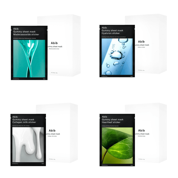 Abib Gummy Sheet Mask Set (4 Types) - VeauBeauty