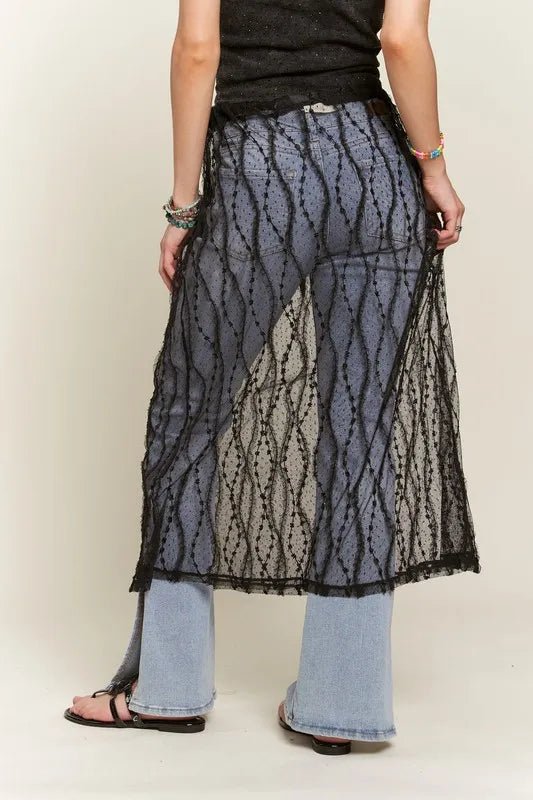 ADORA Sheer Layered Mesh Cover - Up Skirt - VeauBeauty