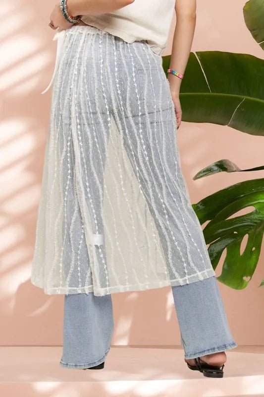 ADORA Sheer Layered Mesh Cover - Up Skirt - VeauBeauty