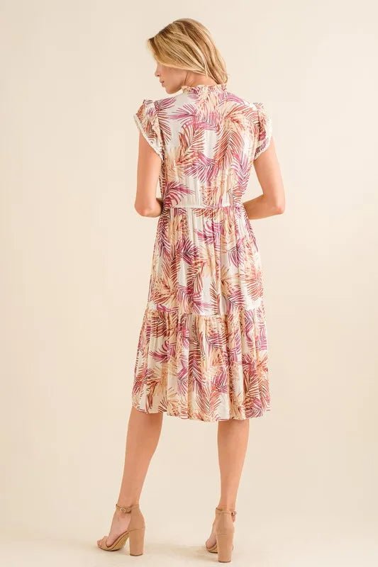 And The Why Boho Printed Tiered Dress - VeauBeauty