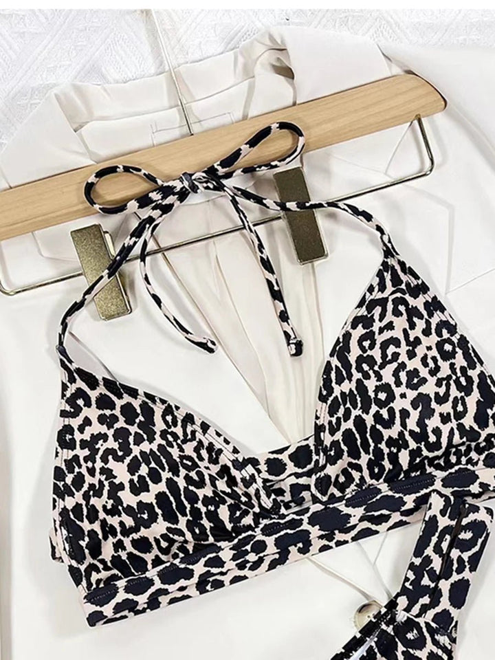 Animal Print Bikini Set – Low Waist Wire - Free Padded Swimwear for Women (2025) - VeauBeauty