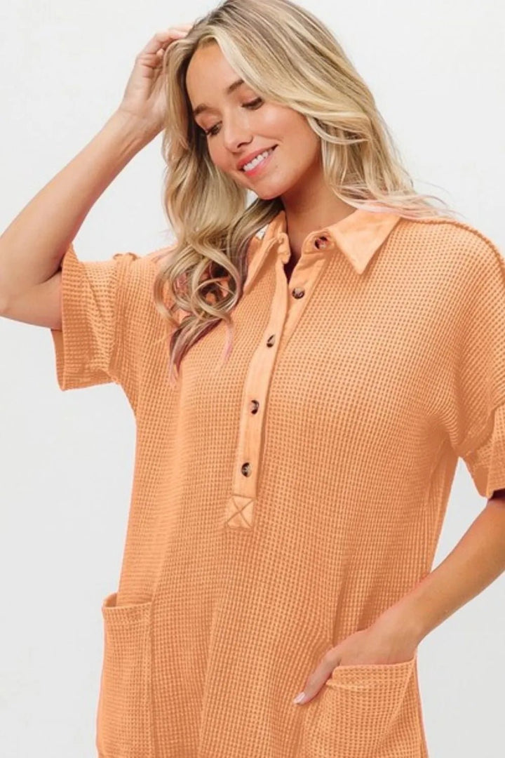 BiBi Dip Dye Mineral Washed Knit Dress - VeauBeauty