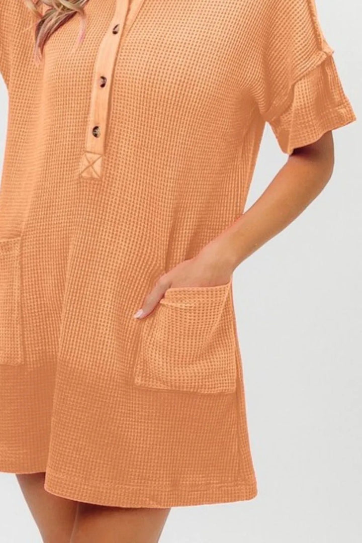 BiBi Dip Dye Mineral Washed Knit Dress - VeauBeauty