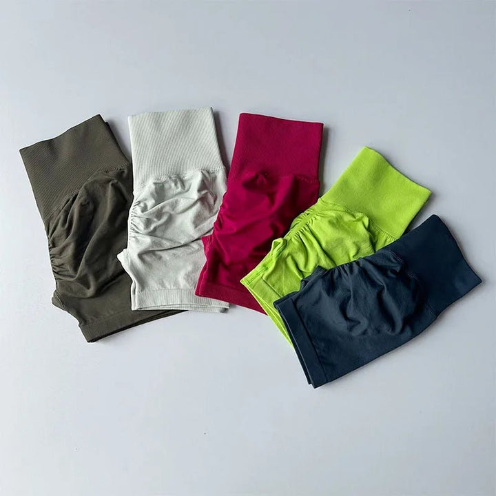 BreathEase Women's 3/4 Yoga Shorts – Super Stretch Cotton, Seamless Fit - VeauBeauty