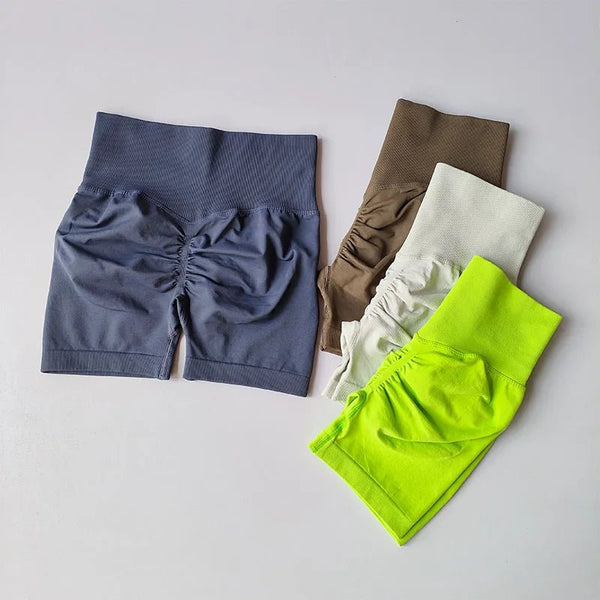 BreathEase Women's 3/4 Yoga Shorts – Super Stretch Cotton, Seamless Fit - VeauBeauty