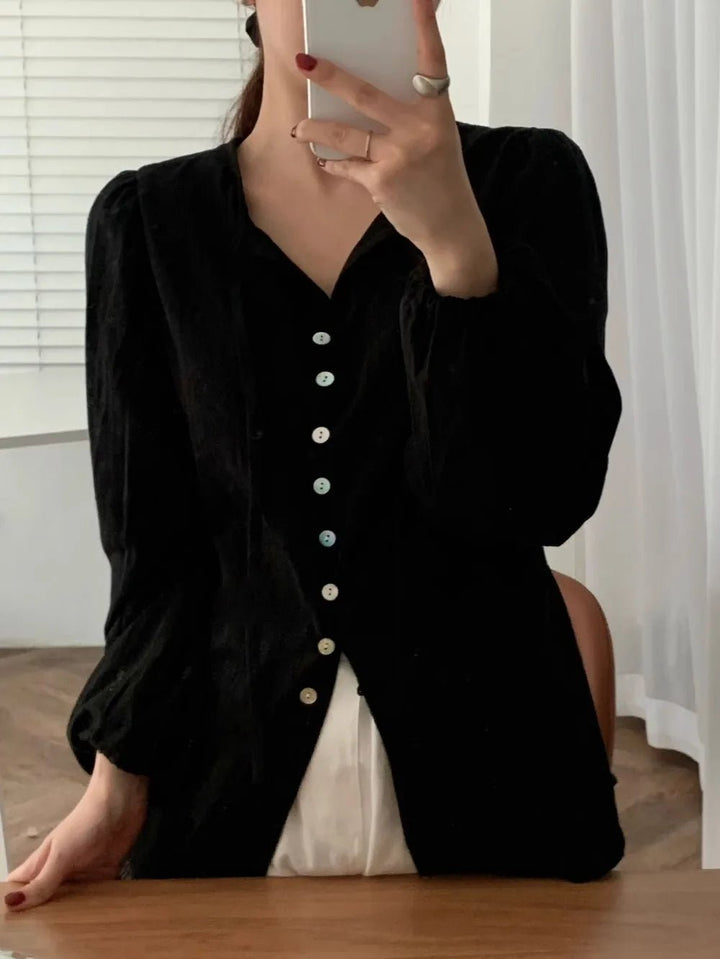 Chic ALine Skirt & Shirt Set – Long Sleeve Two - Piece with Sash Design - VeauBeauty