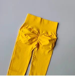 CoreMotion Seamless Full - Length Yoga Leggings – Elastic Waist, Nylon Stretch Fit - VeauBeauty