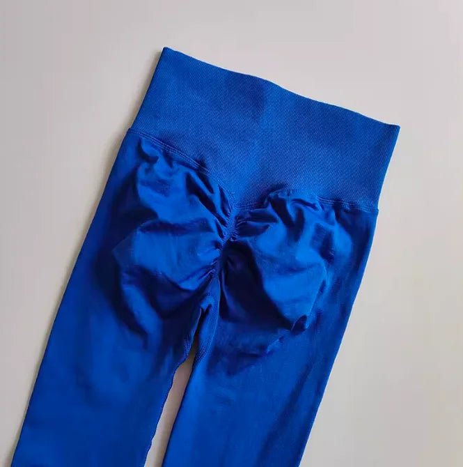 CoreMotion Seamless Full - Length Yoga Leggings – Elastic Waist, Nylon Stretch Fit - VeauBeauty