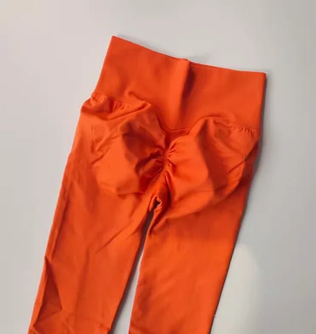 CoreMotion Seamless Full - Length Yoga Leggings – Elastic Waist, Nylon Stretch Fit - VeauBeauty