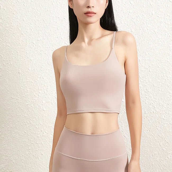 Double - Face Hair Fitness Vest – Chest Pad Strap Tank Top for Girls - VeauBeauty