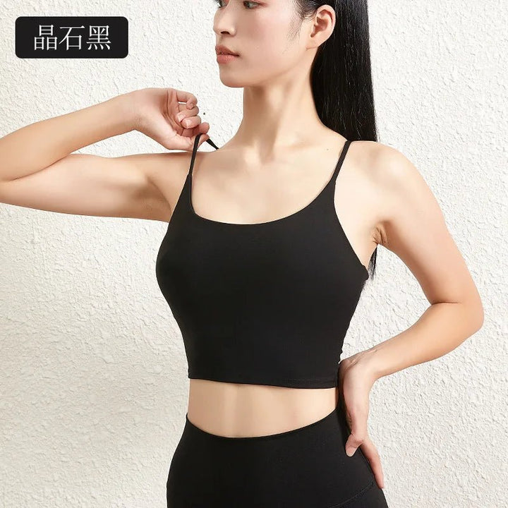 Double - Face Hair Fitness Vest – Chest Pad Strap Tank Top for Girls - VeauBeauty