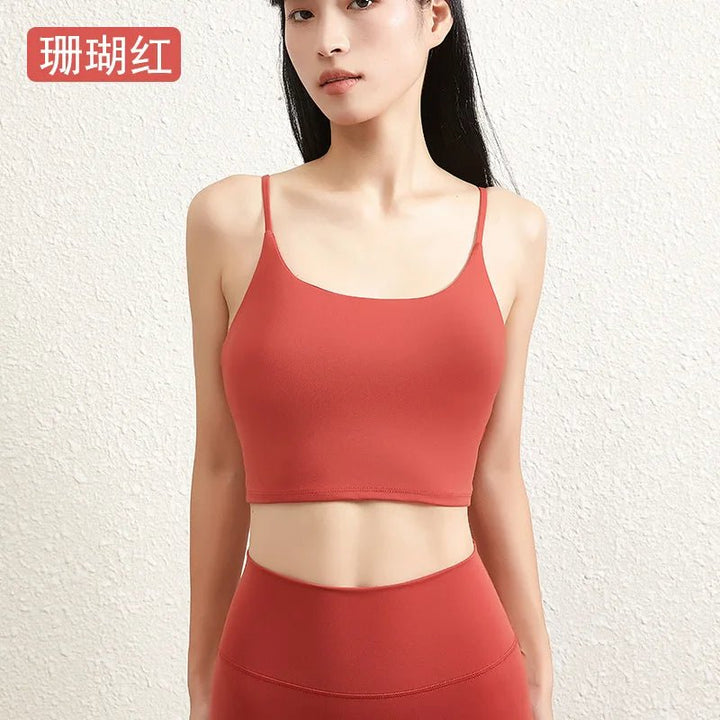 Double - Face Hair Fitness Vest – Chest Pad Strap Tank Top for Girls - VeauBeauty