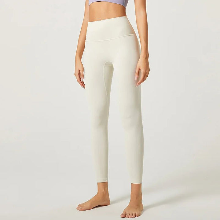 Double - Sided Brushed High Waist Yoga Pants – Women's Slim Fit Fitness Leggings - VeauBeauty