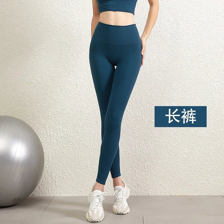 Double - Sided Brushed High Waist Yoga Pants – Women's Slim Fit Fitness Leggings - VeauBeauty