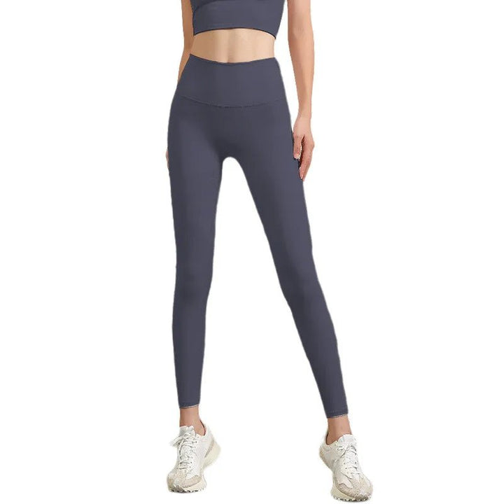 Double - Sided Brushed High Waist Yoga Pants – Women's Slim Fit Fitness Leggings - VeauBeauty