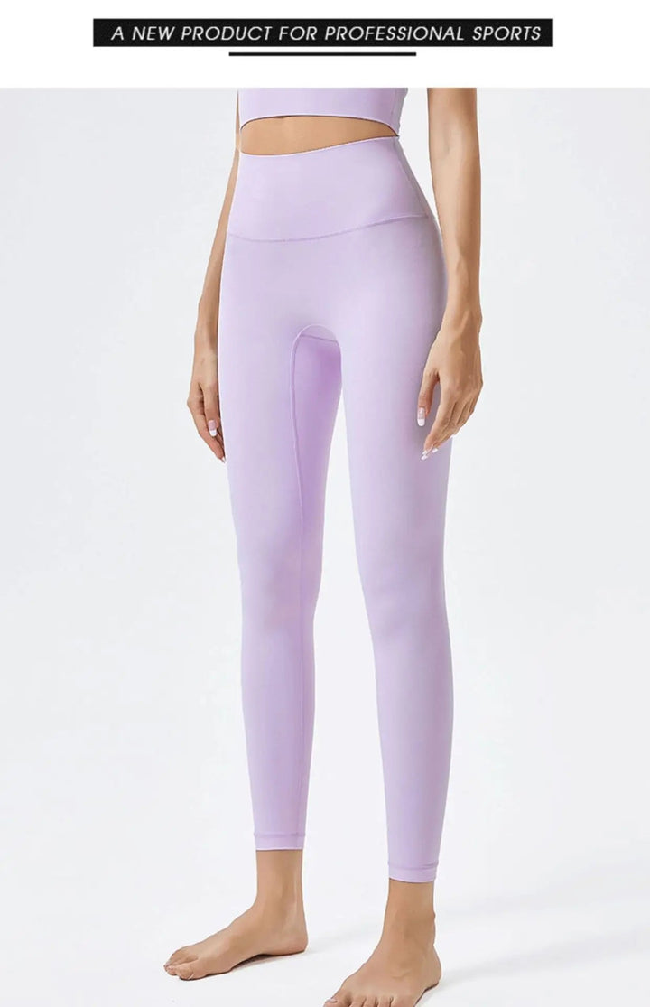 Double - Sided Brushed High Waist Yoga Pants – Women's Slim Fit Fitness Leggings - VeauBeauty