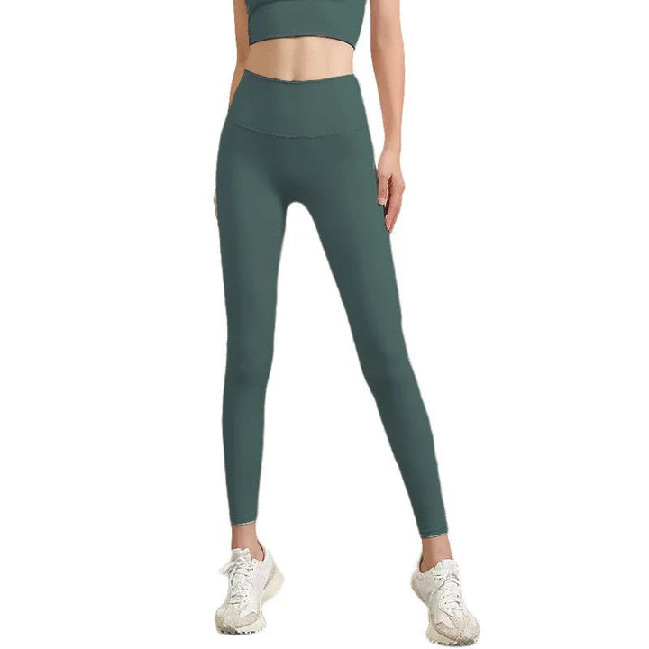 Double - Sided Brushed High Waist Yoga Pants – Women's Slim Fit Fitness Leggings - VeauBeauty