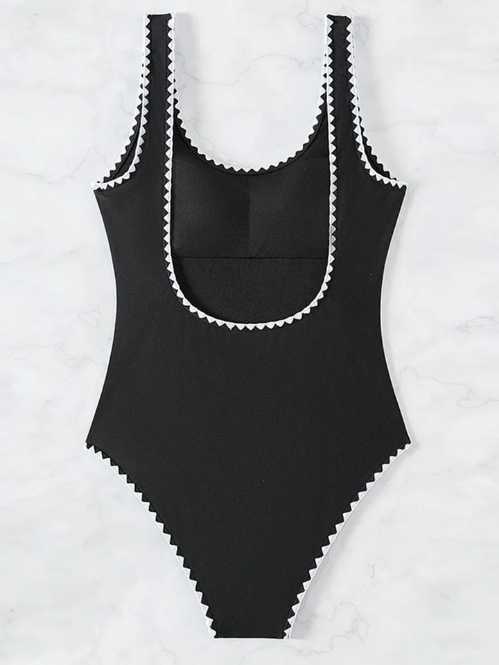 Essential One - Piece Swimsuit – Sleek Solid Color Swimwear for Women 2025 - VeauBeauty