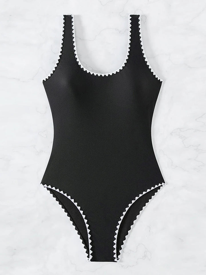 Essential One - Piece Swimsuit – Sleek Solid Color Swimwear for Women 2025 - VeauBeauty