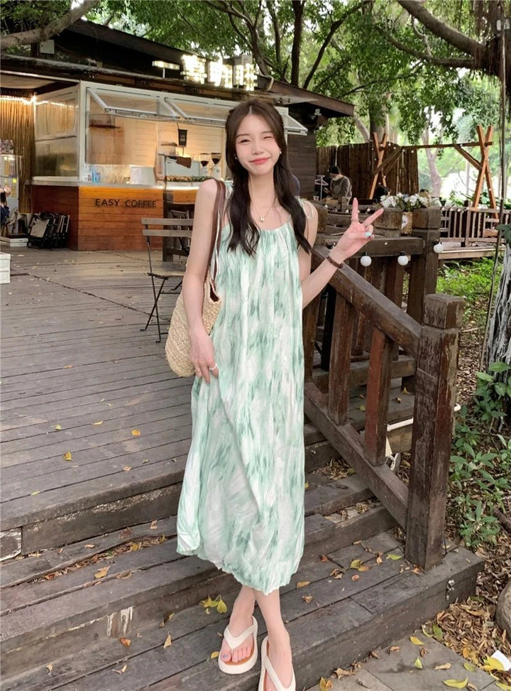 Everyday Suspender Maxi Skirt – Free Size Casual Long Dress for Women - VeauBeauty