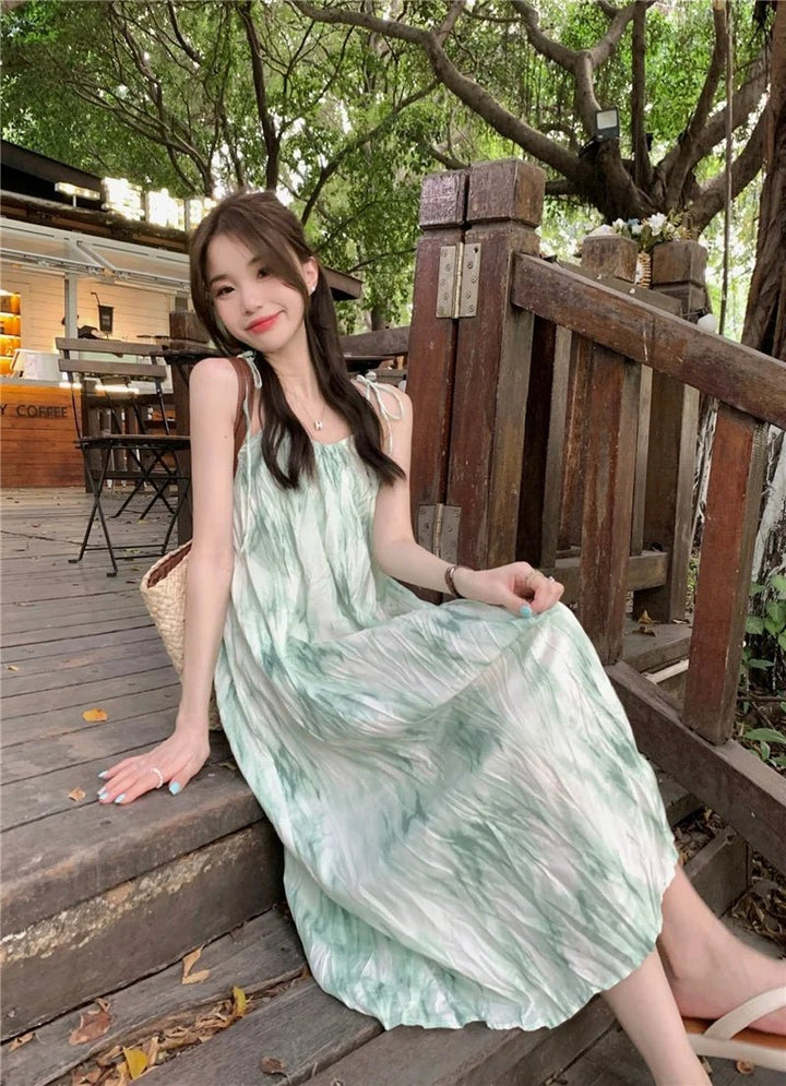 Everyday Suspender Maxi Skirt – Free Size Casual Long Dress for Women - VeauBeauty
