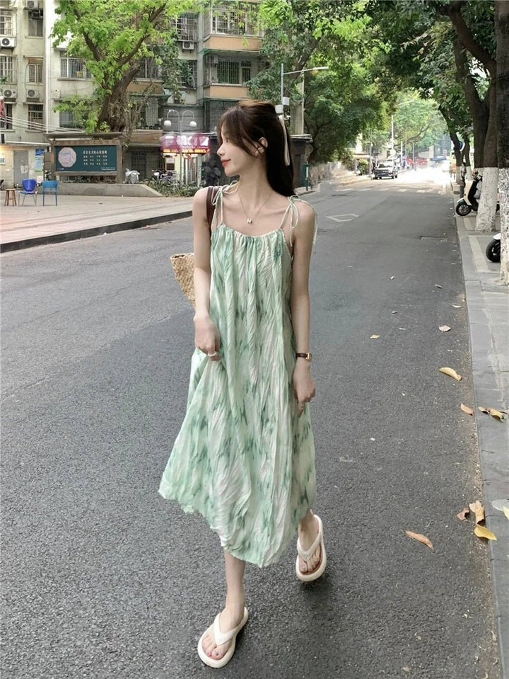 Everyday Suspender Maxi Skirt – Free Size Casual Long Dress for Women - VeauBeauty