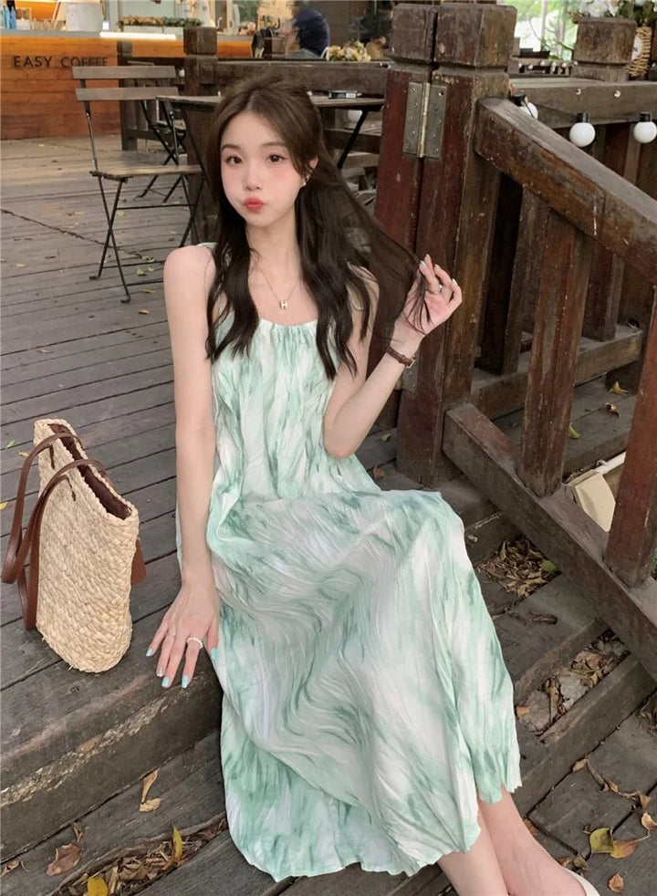 Everyday Suspender Maxi Skirt – Free Size Casual Long Dress for Women - VeauBeauty