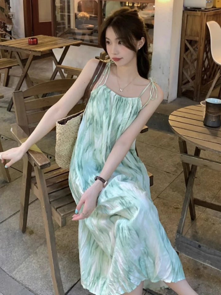 Everyday Suspender Maxi Skirt – Free Size Casual Long Dress for Women - VeauBeauty