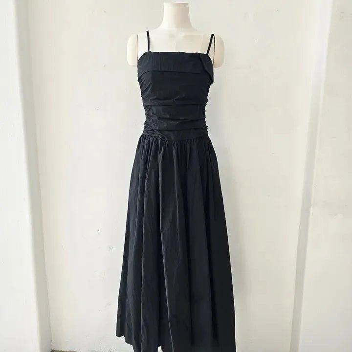 Feminine A - Line Summer Dress – Bell Sleeve Detail & High Waist Mid - Length Design - VeauBeauty