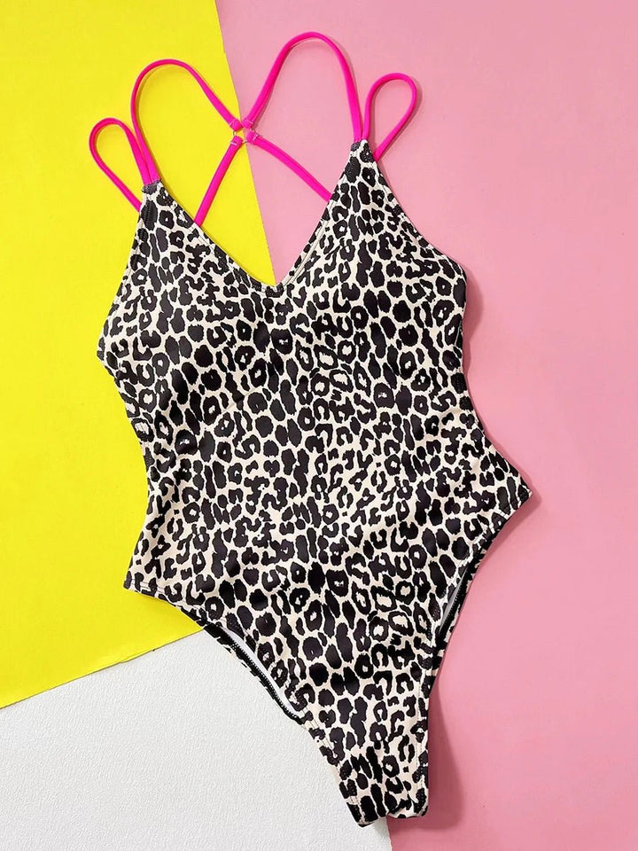 FeralCut Leopard Monokini – 2025 High Cut One - Piece Swimsuit for Women - VeauBeauty
