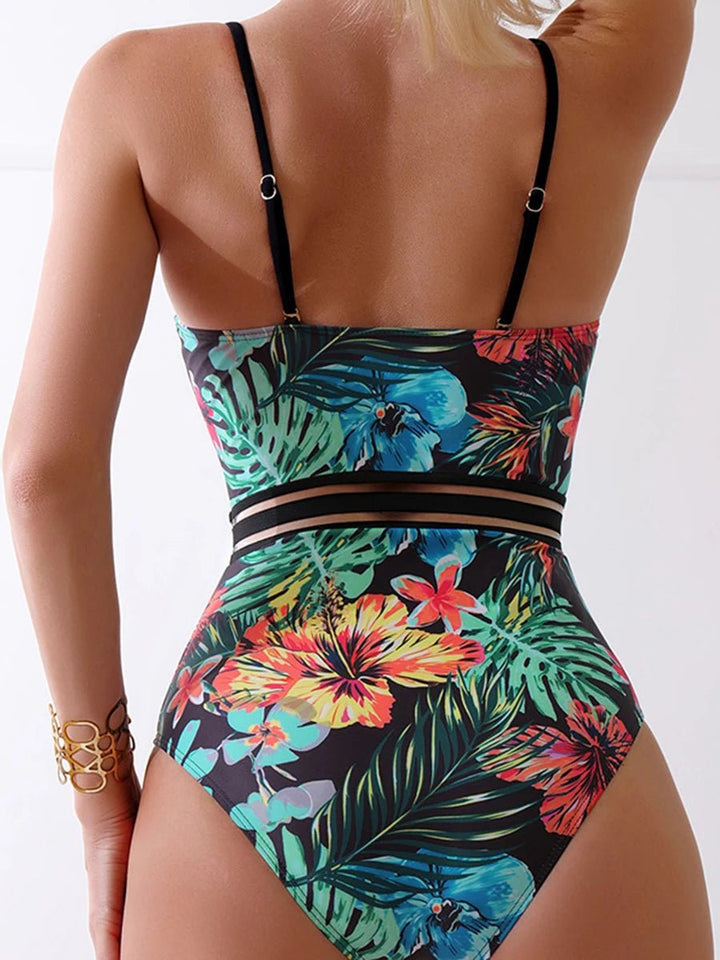 Floryva Push - Up Swimsuit – 2025 Floral One - Piece Swimwear for Women - VeauBeauty