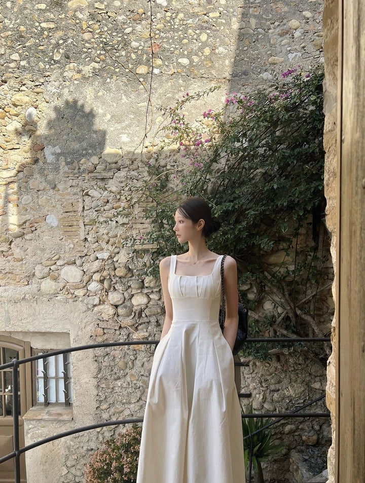 French Chic Summer Dress – High Waist Elegant Hepburn Style for Women - VeauBeauty