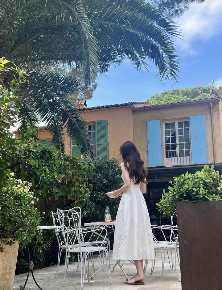 French Chic Summer Dress – High Waist Elegant Hepburn Style for Women - VeauBeauty