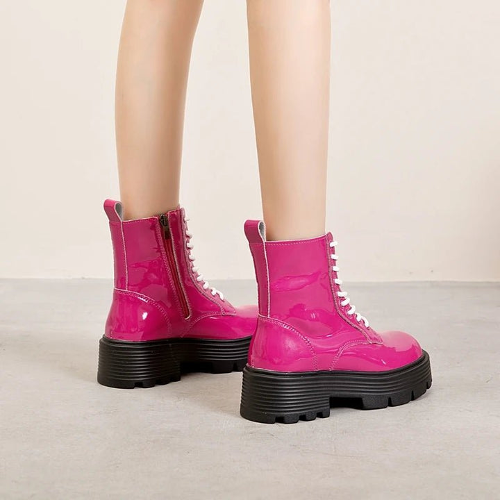Genuine Leather Marton Boots High Heel Winter Ankle Boots - VeauBeauty